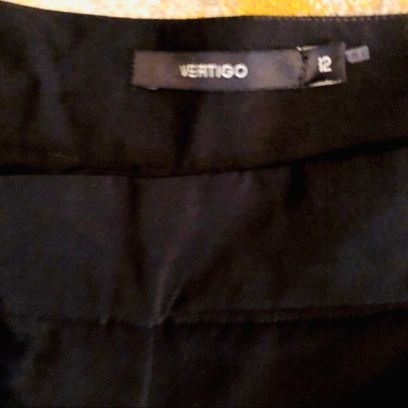 NWT Vertigo Black Culotte Pants Sz 12 - Picture 3 of 5